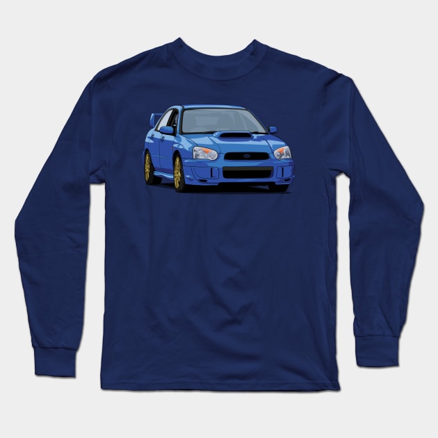 Subaru Impreza WRX STI blobeye gdb Long Sleeve T-Shirt by ArtyMotive